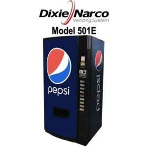 Refurbished Dixie Narco 501E Soda Vending Machine — High-Volume Can & Bottle Vendor