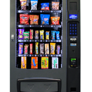 Used Seaga Envision ENV4S 4-Wide Ambient Snack Machine