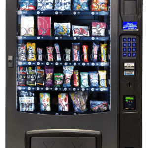 Used Seaga Envision 5-Wide Ambient Snack Vending Machine