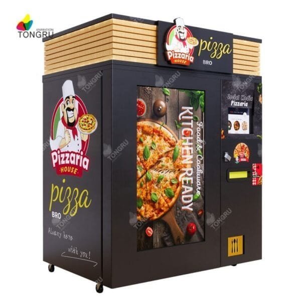 Used Automatic Pizza Vending Machine — Fresh, Fast, Fully Automated 24/7 Used Automatic Pizza Vending Machine — Fresh, Fast, Fully Automated 24/7