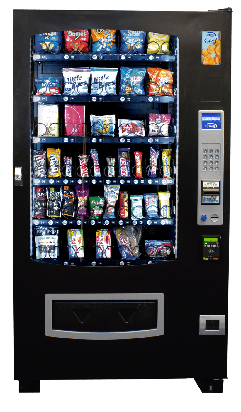 Used Seaga Infinity INF5S 5-Wide Ambient Snack Machine Used Seaga Infinity INF5S 5-Wide Ambient Snack Machine