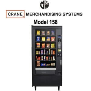 Refurbished Crane National 158 Snack Vending Machine — Dual-Helix Delivery, 40 Selections