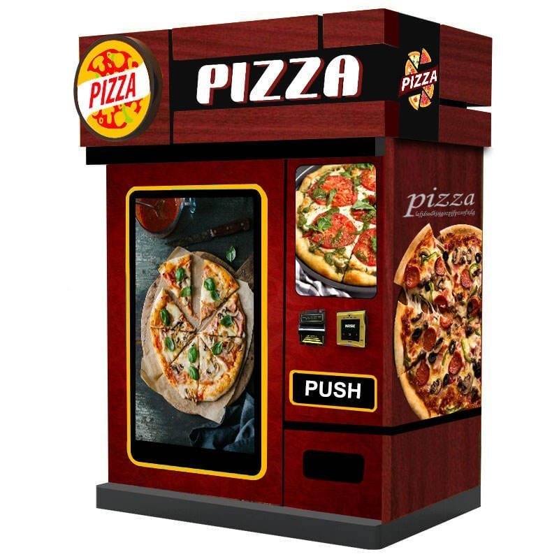 Used Automatic Coin-Operated Vending Machine — Hot Snacks, Pizza & Waffles, 24/7 Used Automatic Coin-Operated Vending Machine — Hot Snacks, Pizza & Waffles, 24/7