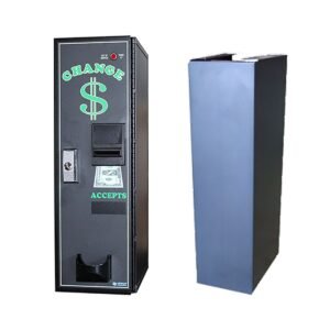 Used American Changer AC1001 Front Load Bill Changer — Accepts $1 to $20, 500-Note Stacker
