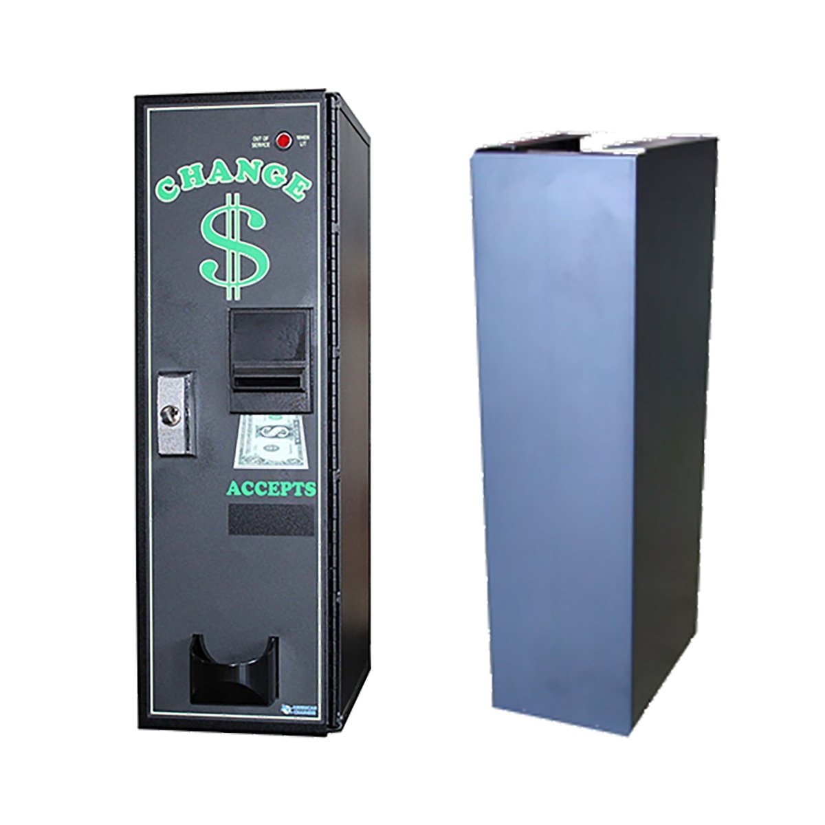 Used American Changer AC1001 Front Load Bill Changer — Accepts $1 to $20, 500-Note Stacker Used American Changer AC1001 Front Load Bill Changer — Accepts $1 to $20, 500-Note Stacker