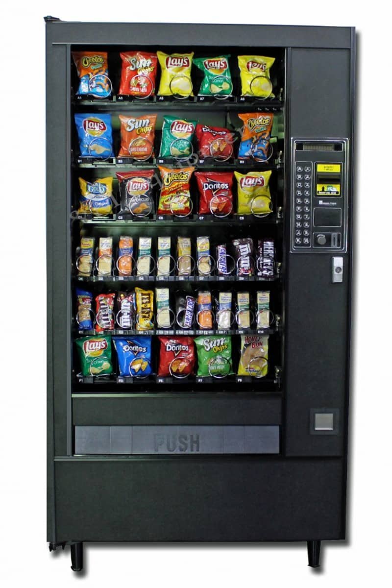 Refurbished Automatic Products Snackshop 113 Snack Vending Machine — 5-Wide, 45 Selections Refurbished Automatic Products Snackshop 113 Snack Vending Machine — 5-Wide, 45 Selections