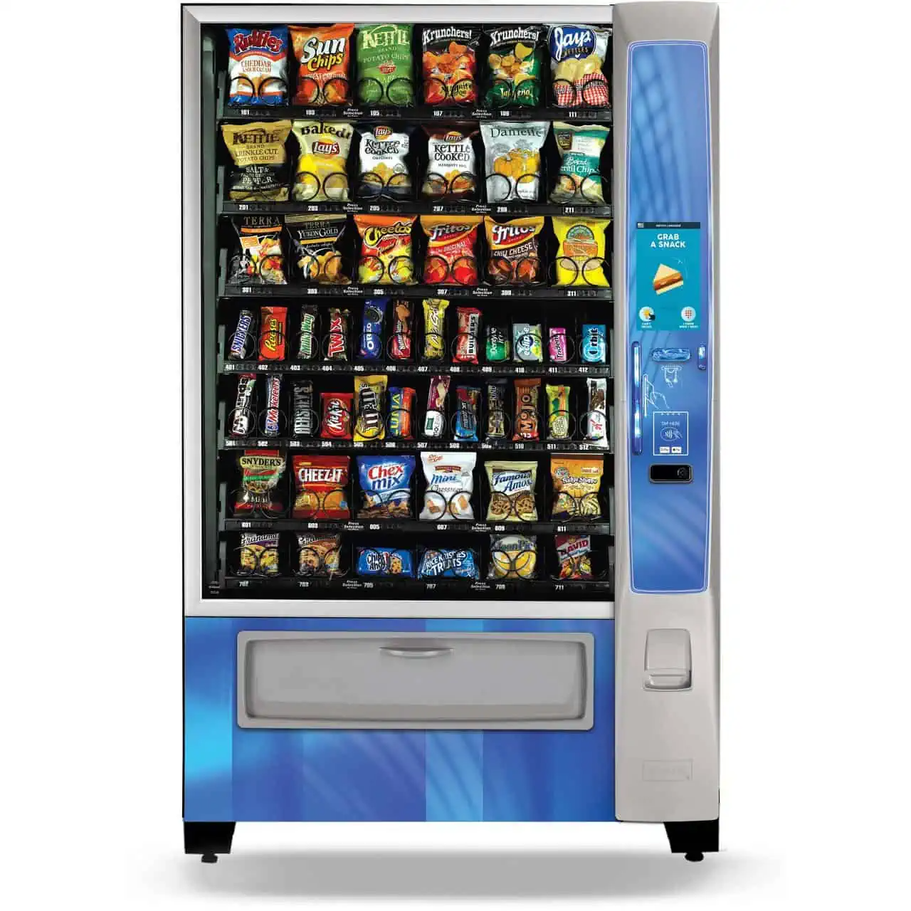 Used Crane Merchant 6 Media 187 Snack Vending Machine Used Crane Merchant 6 Media 187 Snack Vending Machine