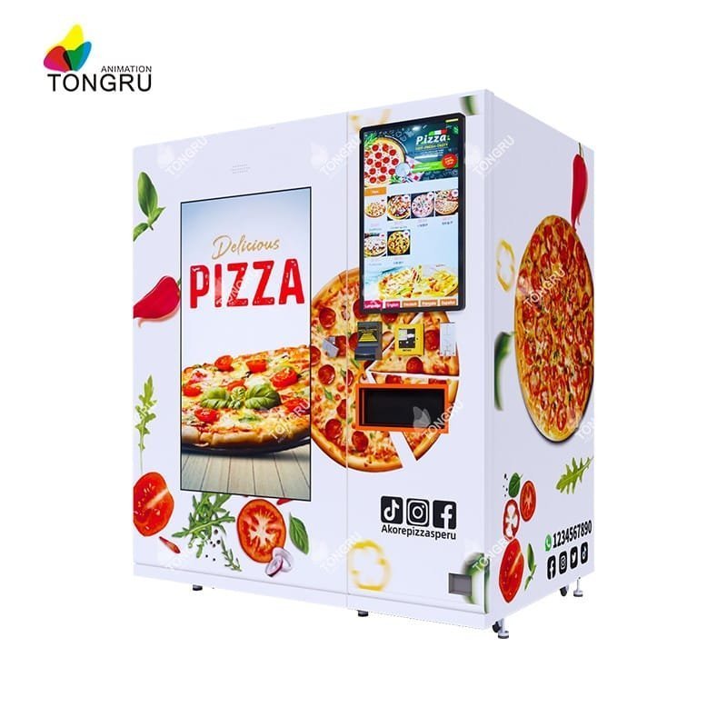 Used Automatic Pizza Maker Machine — Fully Automated Fresh Pizza Vending Used Automatic Pizza Maker Machine — Fully Automated Fresh Pizza Vending