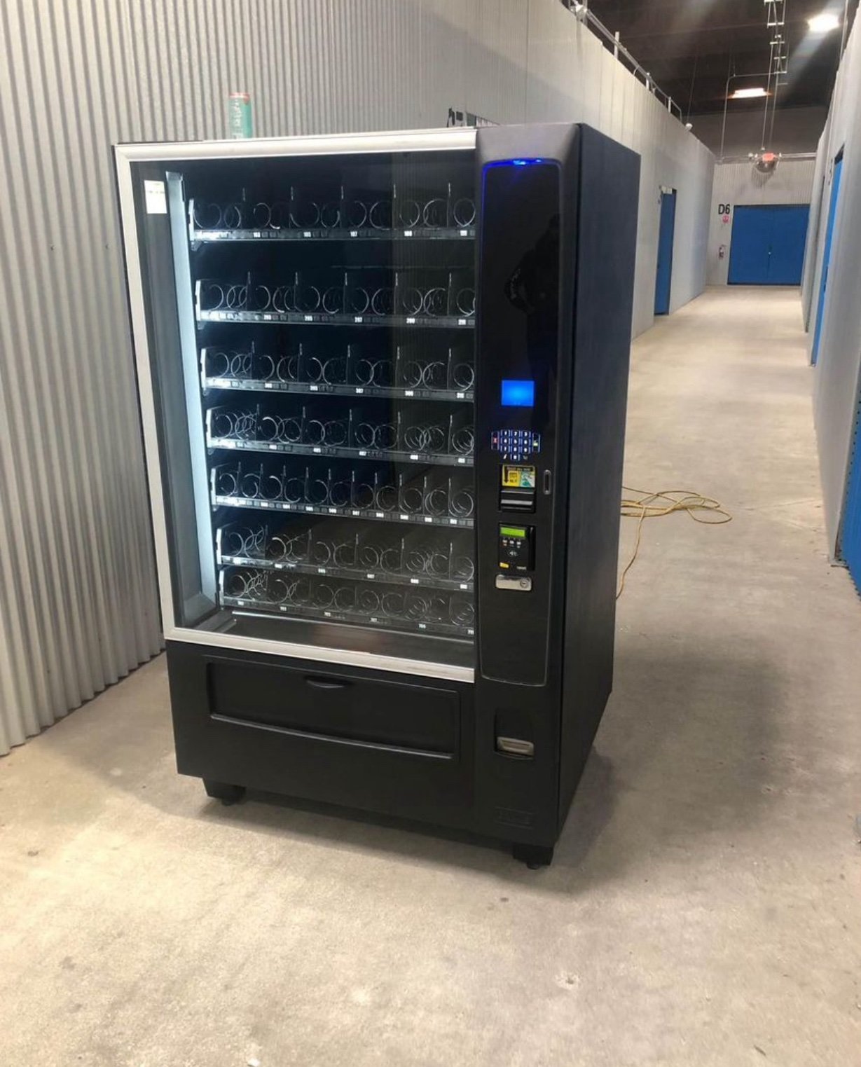Used Crane Merchant Media 187 Snack Vending Machine Used Crane Merchant Media 187 Snack Vending Machine