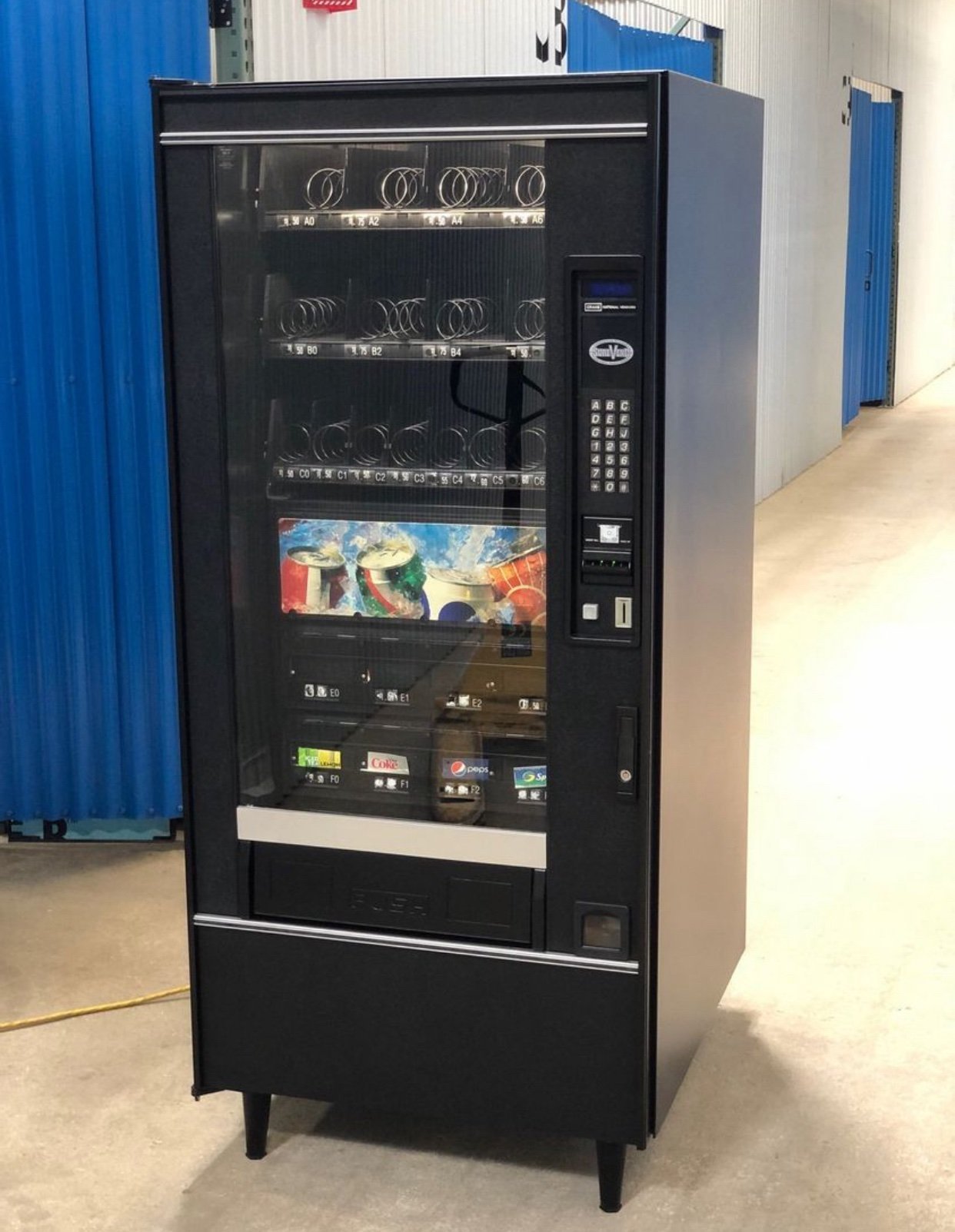 Used Crane 784 Combo Vending Machine with SureVend Used Crane 784 Combo Vending Machine with SureVend