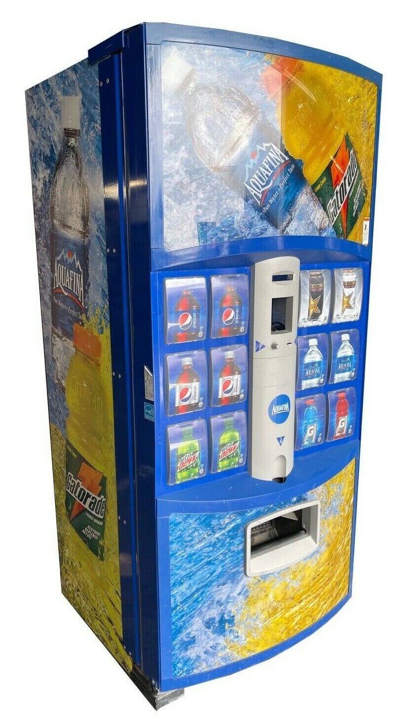 Used Dixie Narco 600E HVV Beverage Vending Machine — 9 Selections, 600 Cans Used Dixie Narco 600E HVV Beverage Vending Machine — 9 Selections, 600 Cans