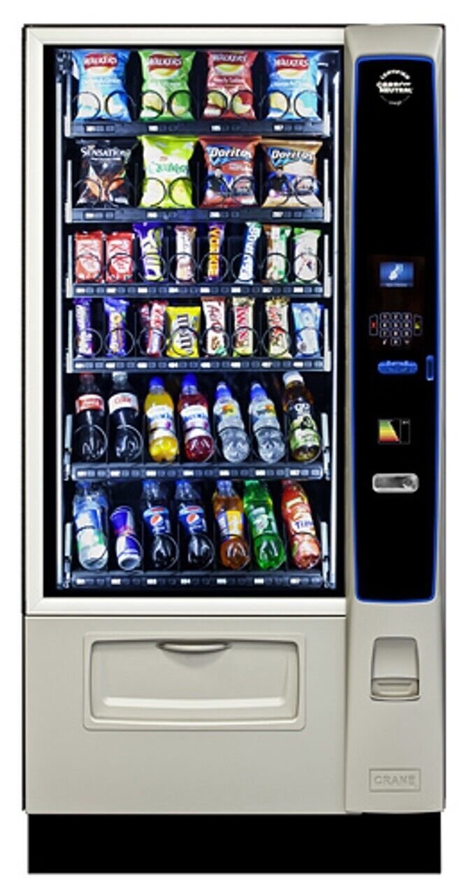 Refurbished Crane 471 Combo Vending Machine, Cans and Bottles Refurbished Crane 471 Combo Vending Machine, Cans and Bottles