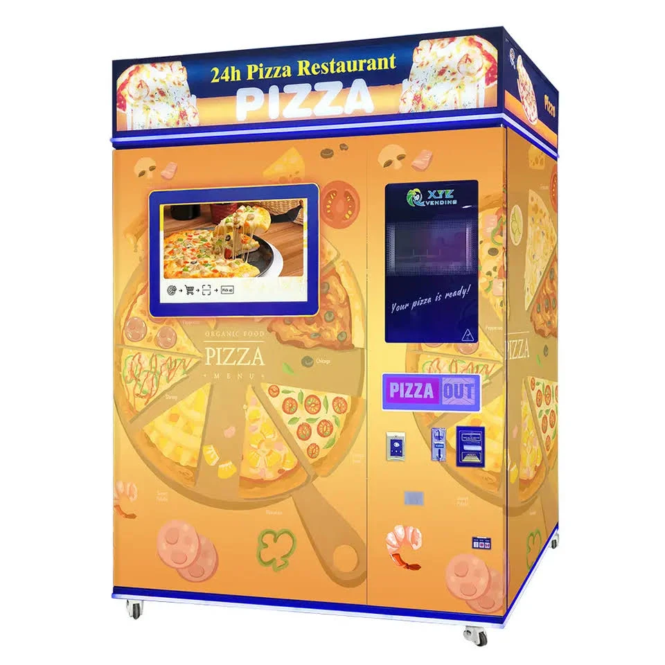 Used Smart Pizza Vending Machine — Large Touchscreen, Fresh Pizza in 3 Minutes Used Smart Pizza Vending Machine — Large Touchscreen, Fresh Pizza in 3 Minutes