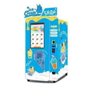 Used Ice Cream Vending Machine with 32-Inch Touchscreen — Smart Self-Serve Frozen Treats