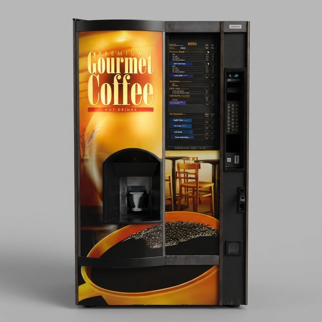 Used Crane National 677 Fresh-Brew Coffee Vending Machine Used Crane National 677 Fresh-Brew Coffee Vending Machine